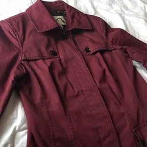 Maroon Banana Republic Trenchcoat